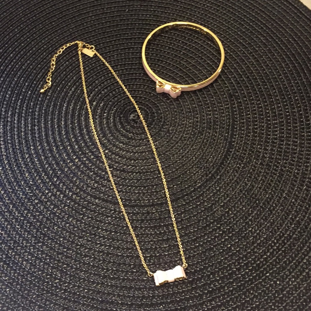 Kate Spade necklace and bracelet.